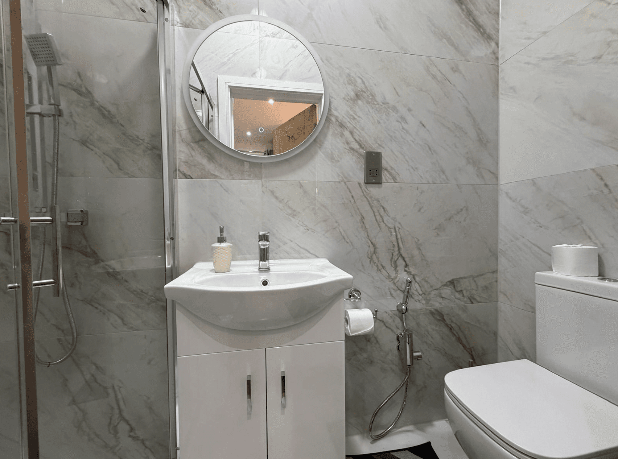 Marble bathroom