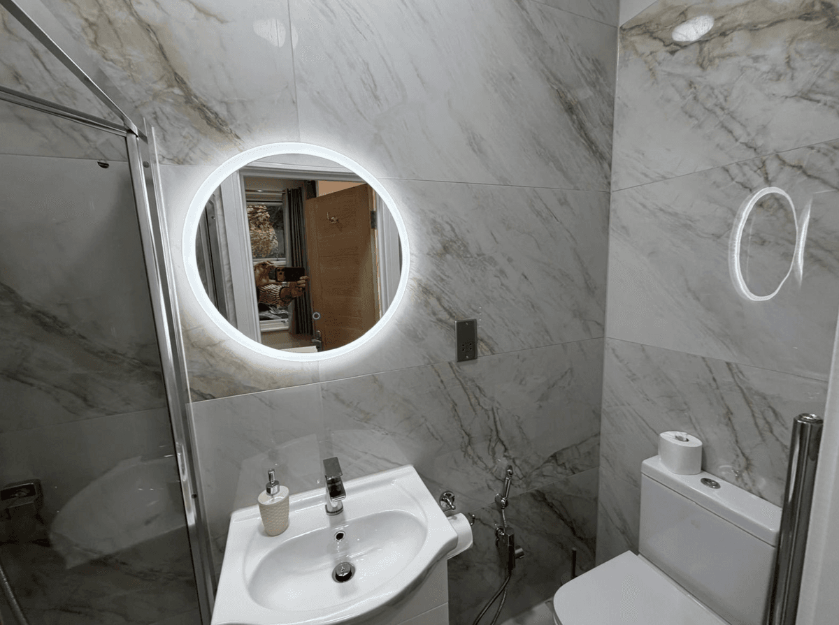 Bathroom — LED mirror glow